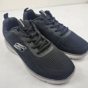 Skechers Men's Size 8 M Black Breathable Lace-Up Athletic Sneakers NEW